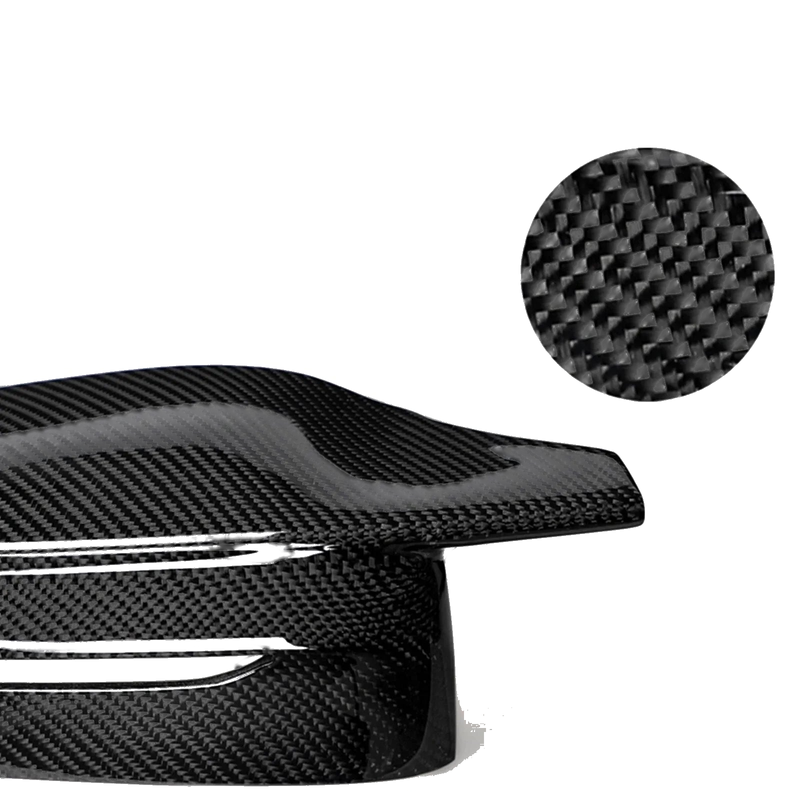 BMW M3 G80 M4 G82 Carbon Fiber Black Side Mirror Cover Caps (2021-2025)