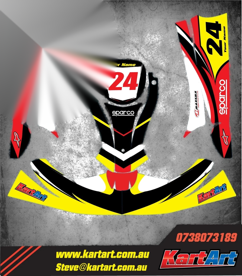 Freeline Kart NERO STYLE Graphics Decals