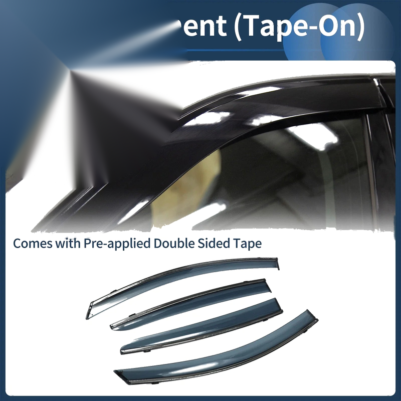 Ford Focus Sedan Window Deflectors  Side Vent Visors (2019-2023)