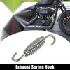 Motorcycles Exhaust Pipe Spring Hook 54mm 2.11" Stainless Steel Silver Tone