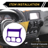 Jeep Wrangler JK JKU (2011-2017) Purple Console Dashboard Cover Trim