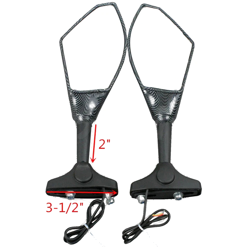 Kawasaki Ninja ZX-6R ZX-10R LED Turn Signal Mirrors (2004 - 2011)