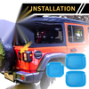 Jeep Gladiator Light Blue Exterior Door Handle Bowl Cover Trims (2020-2024)
