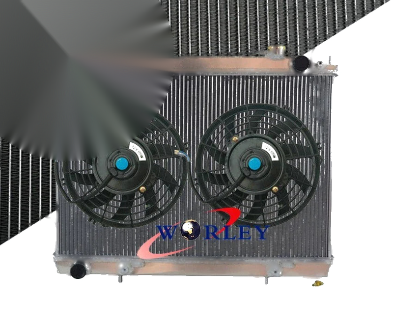 Nissan Navara D22 R50 1997-2001 Diesel Aluminum Radiator + Fan