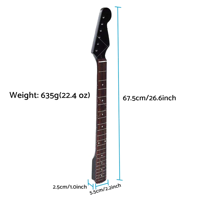 ST Model 22 Fret Electric Guitar Neck Rosewood Fingerboard
