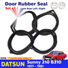 Door Rubber Weatherstrip Seal F+R 4 Pc Fits Datsun Sunny B310 4D Sedan 77-81 D11