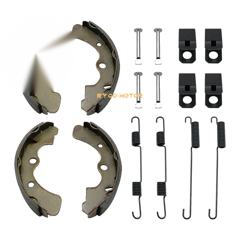 Kawasaki KAF540 Mule Front Brake Shoes Springs Pins Kit (2010–2020)
