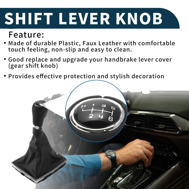 Mercedes-Benz C-Class 6 Speed Manual Gear Shift Knob & Cover (2007-2023)