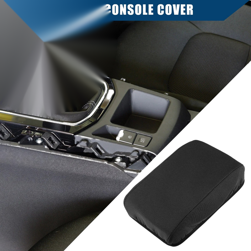 Ford Focus 2015-2018 Neoprene Black Center Console Armrest Cover