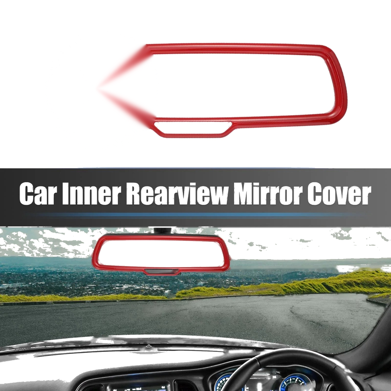 Dodge Challenger (2015-2020) - ABS Red Rearview Mirror Cover Trim