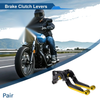 Kawasaki ZZR600 Brake Clutch Levers Adjustable Short Long Black Gold Tone