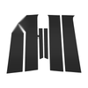 Chevy Aveo Black 6 x Pillar Window Trim (2012 - 2023)