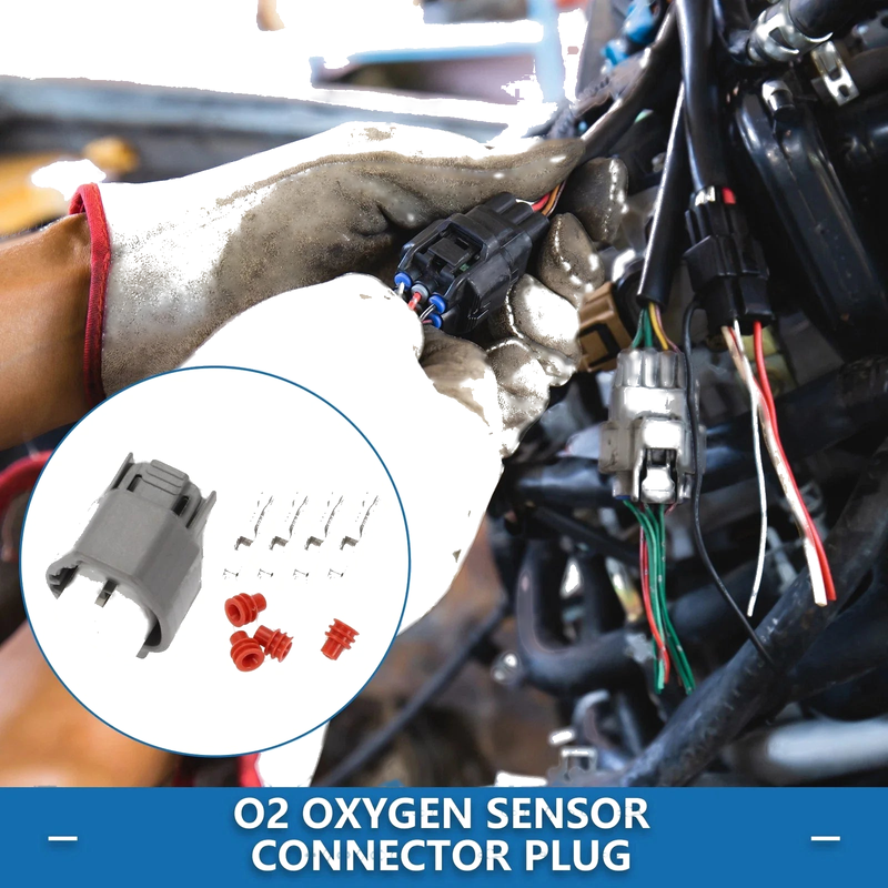 Toyota Lexus 4 Pin O2 Oxygen Sensor Connector Plug Female Wire Terminal