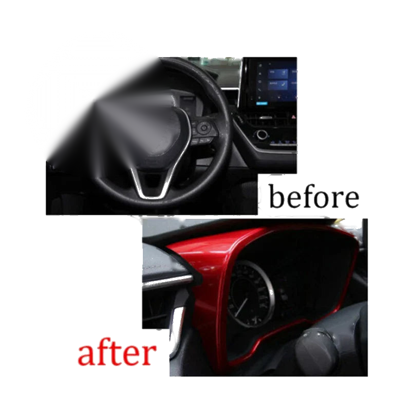 Toyota Corolla Hatchback Red Dashboard Frame Cover Trim (2019–2023)