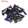 Motorcycle Bolts 20pcs M6 Hex Motorcycle Steel