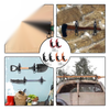 Rubber Clamp Shovel Holder Roof Rack 4 x Screws