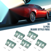 Car Boat Truck SUV RV Motorcycle Green 5pcs Blade Style Fuses 1A