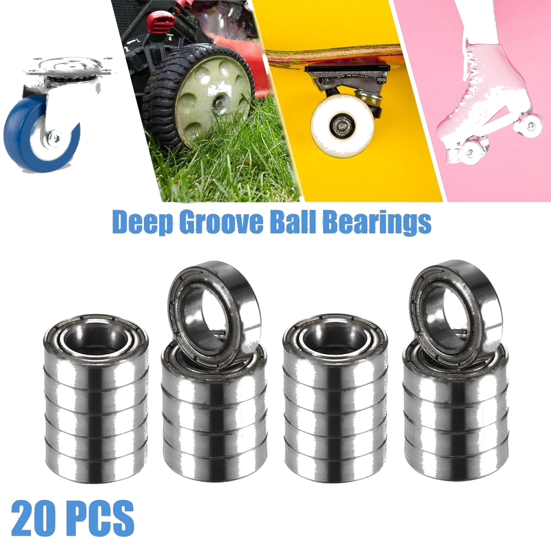 Make Model 20 x 8x14x4mm Double Metal Shield Car Deep Groove Ball Bearings