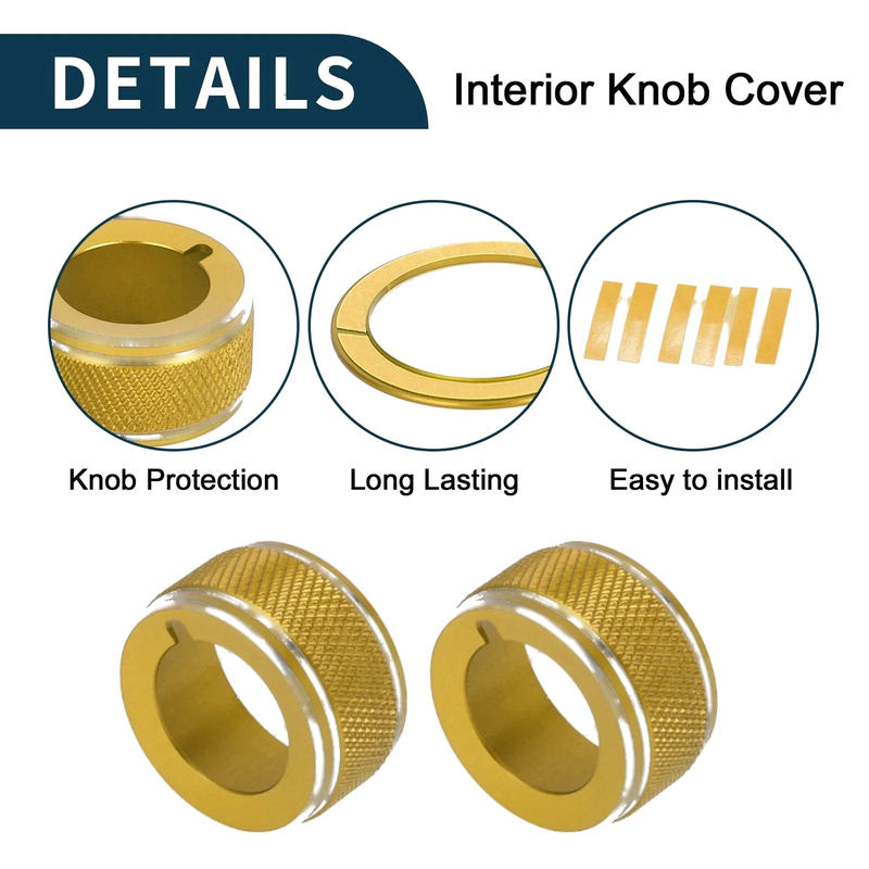 Subaru WRX (2022-2023) - 4 Pcs Gold Tone Engine Start Mirror Knob Covers