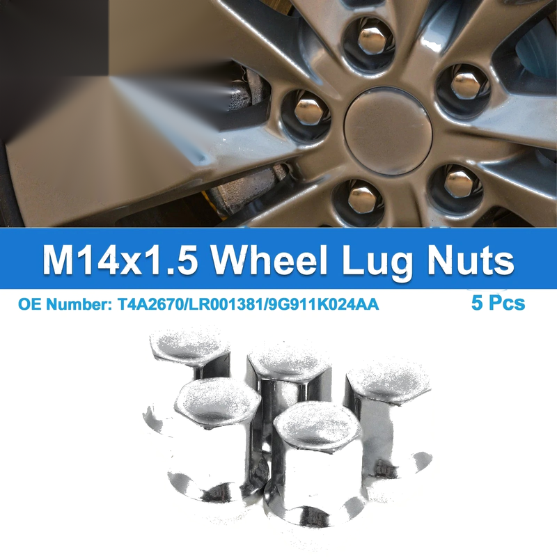 Land Rover Discovery Sport 5 Pcs M14x1.5 Wheel Lug Nuts (2015-2021)