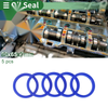 Oil Seal 55x65x7mm TPU Rotary Shaft Seal Blue 5 Pcs