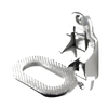Caravan 138mm x 120mm x 110mm, Stainless Steel Folding Step