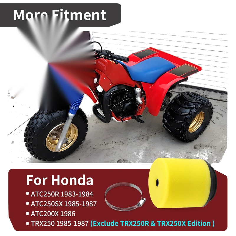 Honda ATC250R / ATC250SX / ATC200X Air Filter Element (1983–1987)