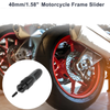 Make Model 10mm Aluminum Alloy Motorcycle Slider Frame 1 Pc Titanium Tone