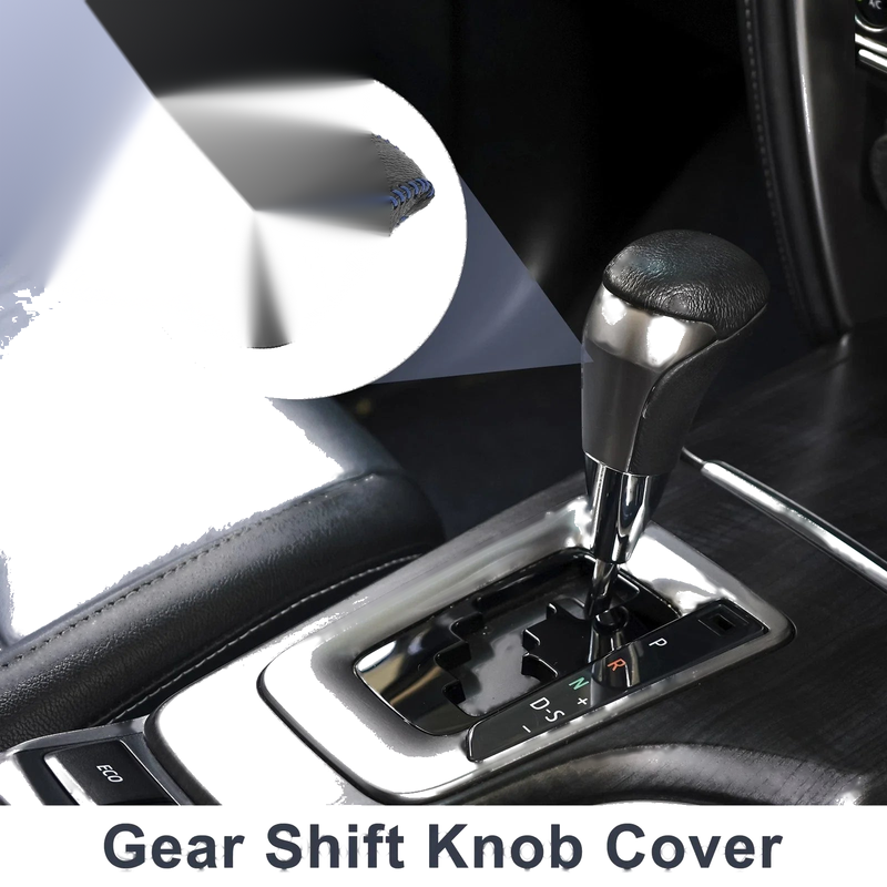 Toyota RAV4 1 Pc Gear Shift Knob Cover Pebbled Black Blue (2019–2024)