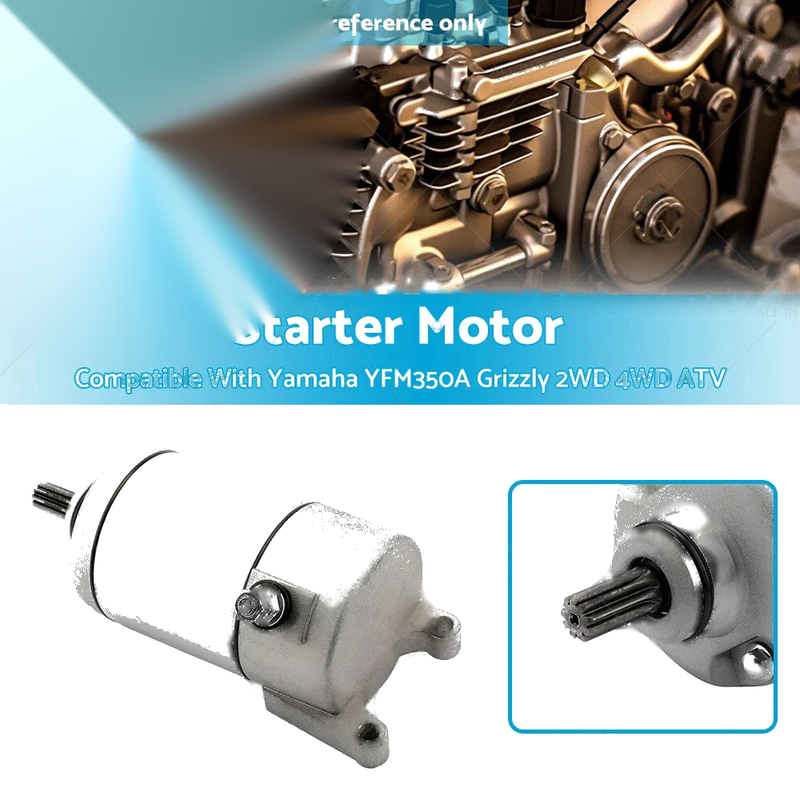 Yamaha YFM350A Grizzly Starter Motor (2007-2009, 2013-2014)