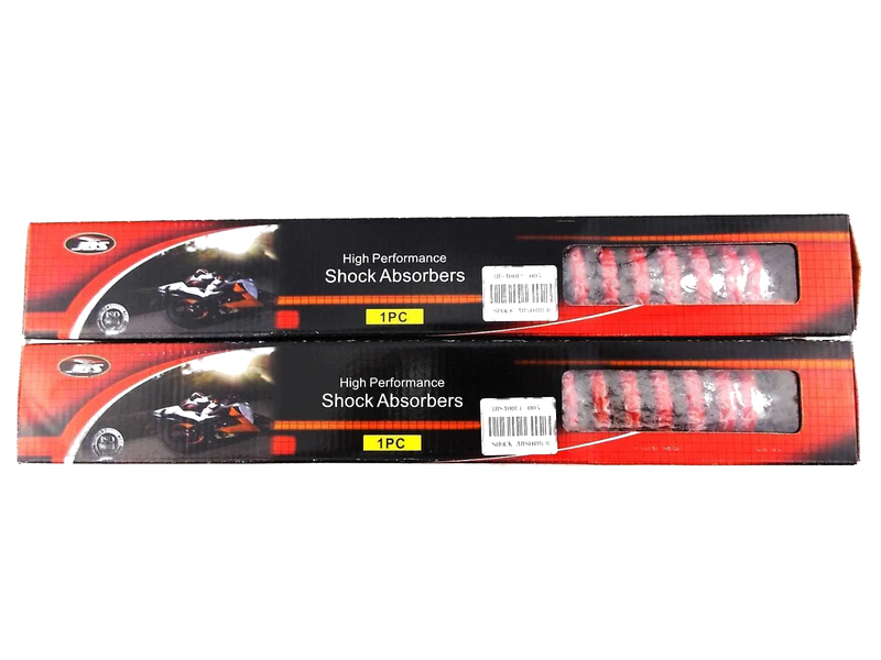 Suzuki RM400 400mm Red/Chrome Rear Shock Absorbers