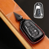 ISUZU D MAX MU-X Key Fob Holder / Full Coverage Black Leather