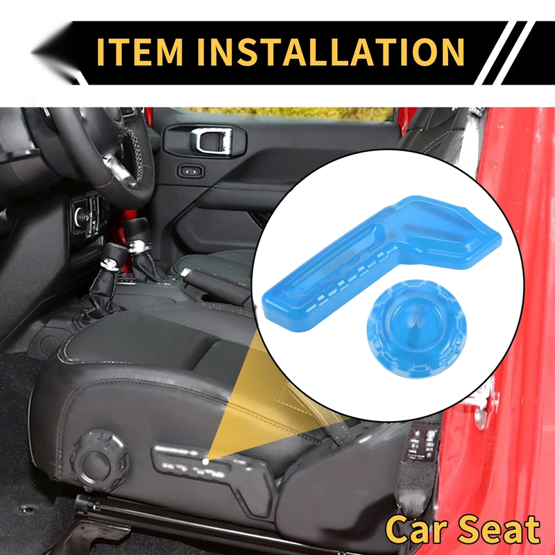 Jeep Gladiator JT (2018-2024) Light Blue Seat Adjustment Button Cover Trim