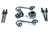 2 x Dzus D4 AJ5 40 Panel Quick Release Fastener Quarter Turn Slotted + Clips