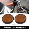 2 x M6x1.0 Orange Universal Round Screw Mount Reflective Warning Reflector