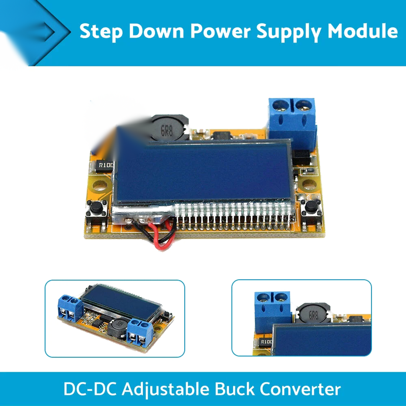 Step Down Power Supply Module DC-DC Adjustable Buck Converter with Shell