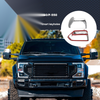 Ford Super Duty Top Half Mirror Cover Caps & 4 x Door Handle Cover Trims (2017-2023)