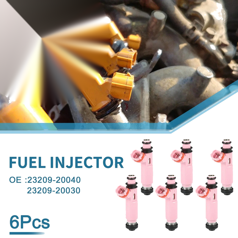 Toyota Highlander Hybrid 6 Pcs Fuel Injector (2006–2010)