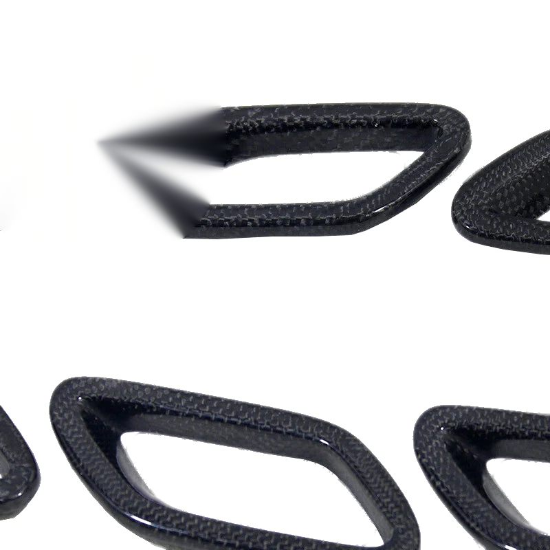 Maserati GranTurismo GT 6pcs Carbon Fiber Side Fender Air Vent Cover Trim