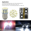 Vehicles 1157 BAY15D 4pcs 50SMD LED Tail Stop Light Bulbs 6000K Pure White