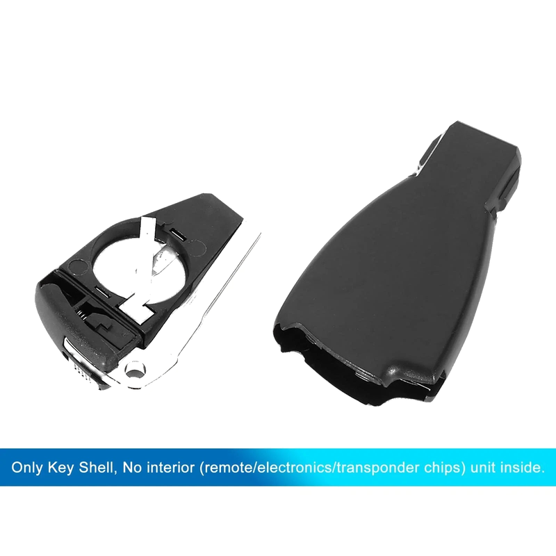 Mercedes-Benz 4 Button Black Key Fob Shell Case (2010-2015)