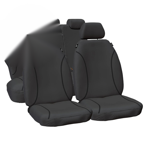 Mazda BT50 UP UR Seat Covers Front & Rear Grey Canvas (2011-2015)