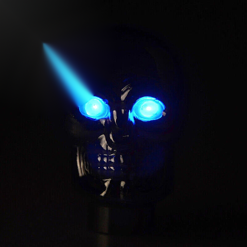 Manual Transmission Car Blue LED Skull Head Gear Shift Knob