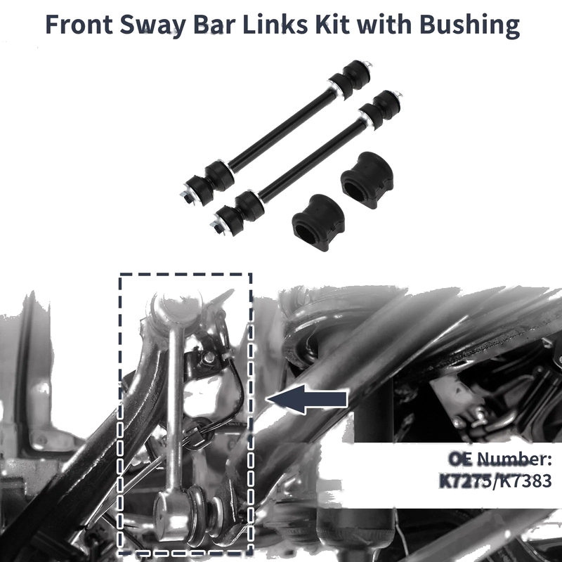 Dodge Ram 1500 Front Stabilizer Bar Links with  Bushing