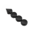 Honda GL1500 Goldwing 5Pcs Black Aluminum Radio Knobs (1988-2000)