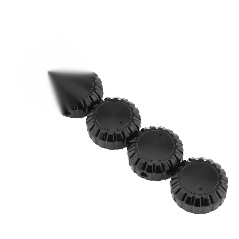 Honda GL1500 Goldwing 5Pcs Black Aluminum Radio Knobs (1988-2000)