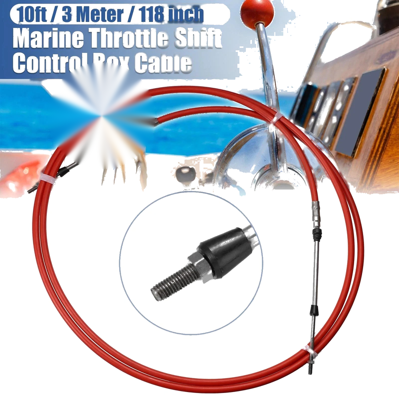 Yamaha Red 1 x Marine Type Shift Remote Control Box Cable