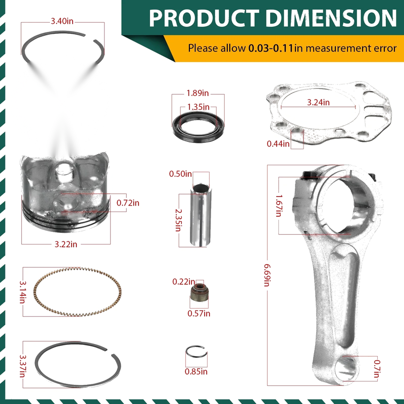 Kawasaki Mule 600 / 610 Piston Gaskets Connecting Rod