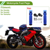 Honda / Suzuki / Yamaha Foot Pegs Blue
