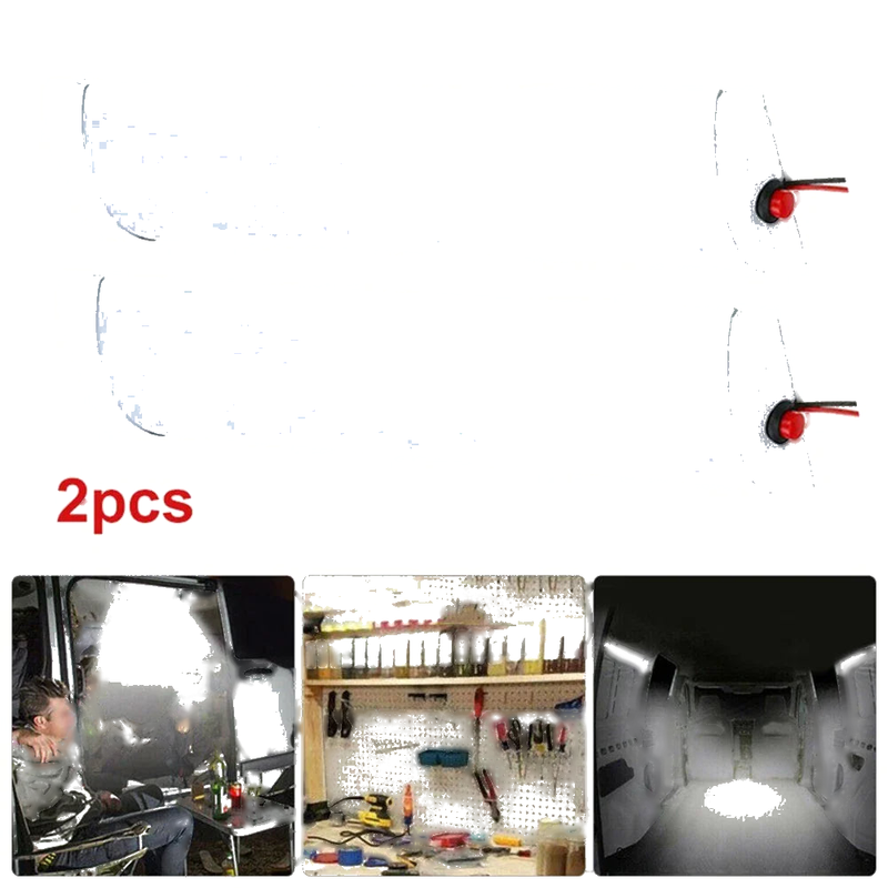 MOTORHOME 2 x 12V LED Interior Roof Ceiling Light